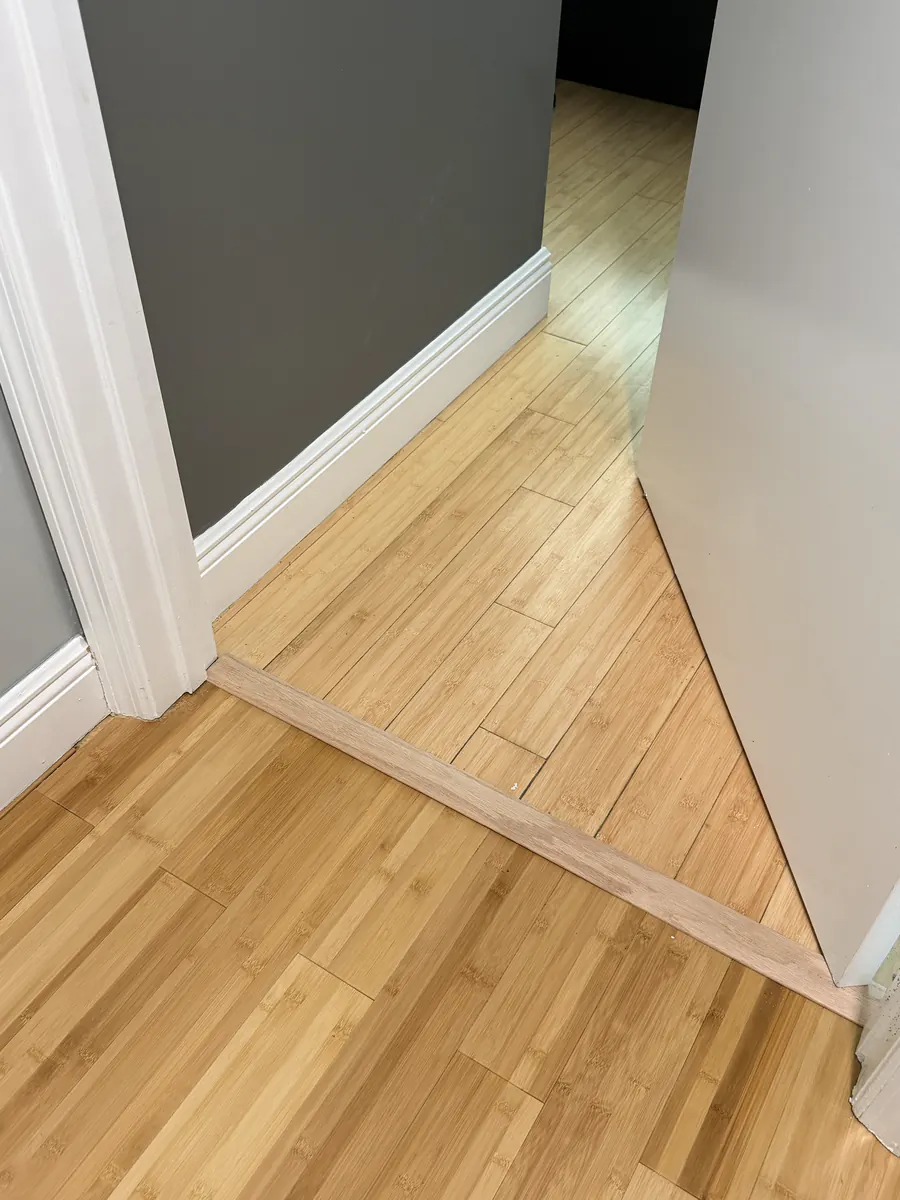 Finished threshold detail — Ibis Repair Group, South Florida
