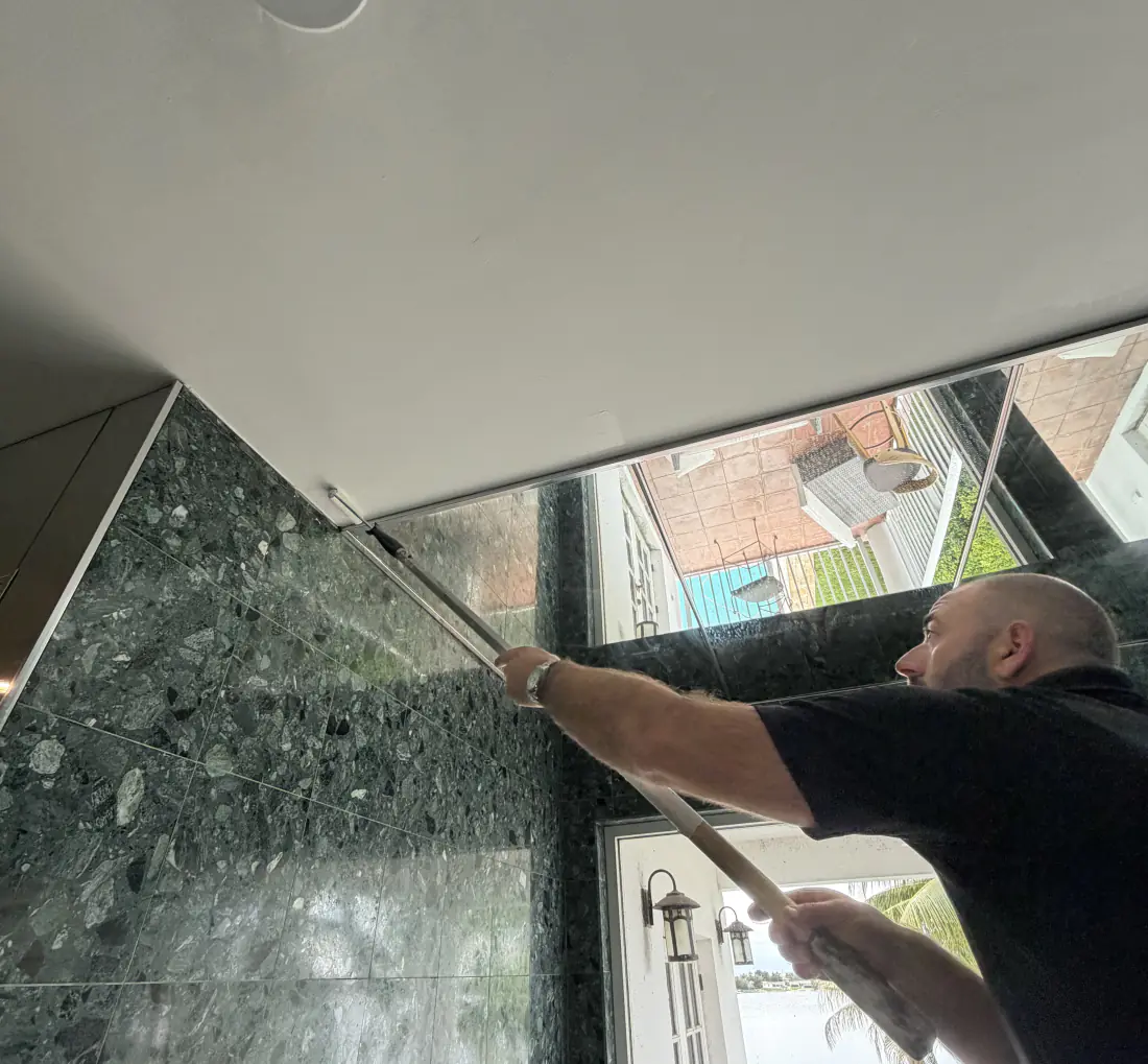 Fitting a new shower enclosure against granite